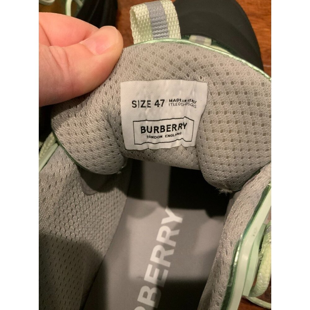 Burberry Arthur Pistachio Green GOAT Exclusive Sneaker $950 Size 47 (IT) 14 (US) - Picture 8 of 11